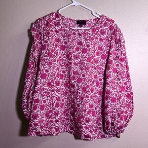 J Crew Liberty Fabric Top - Sz XXL - EUC